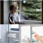 FOCCTS 2 pcs Bloque porte coulissante, verrouillage de sécurité pour bébé bloque-fenêtre placard serrures sécurité, bloque fenet