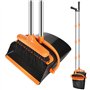KIMIGO Ensemble Balai et Pelle à Poussière avec Manche Extensible (123 cm) - Pelle balayette