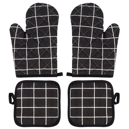 1 paire de gants de cuisine et 2 maniques