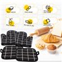 1 paire de gants de cuisine et 2 maniques, gants de four résistants à la chaleur, gants de cuisine en coton antidérapants, lavab