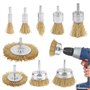 Lot de 9 Brosses Métalliques