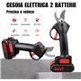 SQUADO - Cisailles d'élagage, double batterie 21 V ou 48 VF Sécateur électrique, Cisailles de jardinage