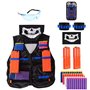 Locisne Ensemble Veste Gilet Tactique Camouflage pour Enfants Toy Gun série N-Strike Elite (40 fléchettes en Mousse+Lunettes+Mas
