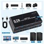 IVIVTOR Commutateur KVM USB 3.0: 4K@60Hz KVM Switch Brancher 2 PC Sur 1 Ecran - 4 USB Ports Pour Clavier Souris Clé Disque Dur E