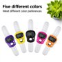 Gvolatee Pack de 5 Compteurs de Doigts, Compteur de Doigts Clicker Compteur de Lignes Mini Compteur de Mains, Affichage LCD à 5