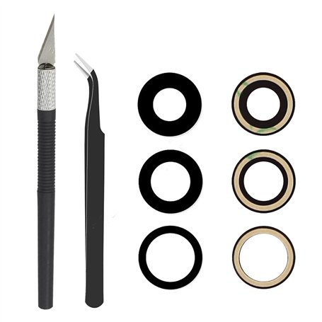 Cemobile Lentille de rechange d'origine pour caméra arrière iPhone 13 Pro et iPhone 13 Pro Max avec adhésif pré-installé et kit