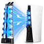 Ventilateur pour PS5 Ventilateur de Refroidissement pour PS5 Console avec USB Anschlüsse Compatible avec Playstation 5 Disc & Di