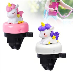 SI SEN 2 Pièces Sonnette de Vélo Licorne Sonnette de Vélo pour Enfants, Sonnette de Vélo avec Animaux, pour Vélo Mignon Sonnette SI SEN 2 Pièces Sonnette de Vélo Licorne Sonnette de Vélo pour Enfants