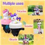 SI SEN 2 Pièces Sonnette de Vélo Licorne Sonnette de Vélo pour Enfants, Sonnette de Vélo avec Animaux, pour Vélo Mignon Sonnette