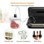 Machine à emballer sous vide MEGAWISE 2025 mise à jour avec kit de démarrage, modes aliments secs et humides, design compact ave