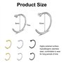 DMNQ 6 Pièces Faux Piercing Faux Piercing Nez Faux Anneau Nez Piercing Nez Anneaux Ensemble 8Mm/10Mm Piercing Nez Septum Oreille