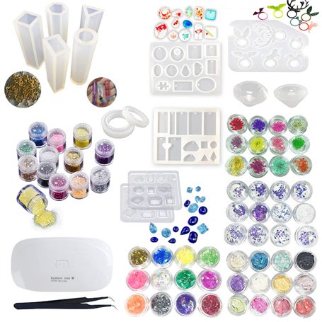 INNICON 14x Silicone Muold Diamant Bracelet 60x Accessoires Set pour Fille Original Conception Jeux de Décoration Création de Bi