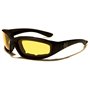 chopper Lunettes Moto Motard de Soleil Biker Croix Conduite Nuit Malte Homme Femme Verres Jaune