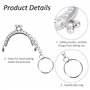 Arc en Métal Cadre Baiser Fermoir Serrure Semi-Circulaire Sac À Main Sac Cadre Fermoir Serrure Fermoirs Craft Cadre avec Porte-c