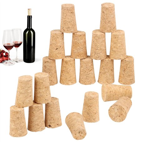 LOBVABA 20 Pièces Bouchons en Liège Naturel Bouchon