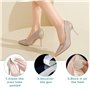 6 Paires de Coussinet Talon Chaussure en gel silicone Autocollants pour chaussures invisibles Protege Talon pour femmes et homme