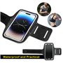 Brassard de Sport, Brassard de Course avec Poche Écouteur, Brassard de Téléphone Portable Résistant à l'eau pour Tous Les Smartp