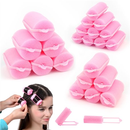 24 Pcs Bigoudis Cheveux Mousse