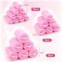 24 Pcs Bigoudis Cheveux Mousse,bigoudis en mousse auto-agrippants,Bigoudis de Coiffure Rouleau Cheveux Bigoudis,pour salon de co