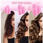 24 Pcs Bigoudis Cheveux Mousse,bigoudis en mousse auto-agrippants,Bigoudis de Coiffure Rouleau Cheveux Bigoudis,pour salon de co