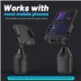 SEEKONE Support Universel pour téléphone Portable de Voiture Support pour Porte-gobelet pour Smartphone, Convient à Tous Les Sma