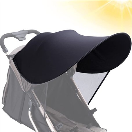 Housse De Protection Solaire pour Poussette Auvent Housse Protection UV Poussette Buggy Pare Soleil BéBé Pare-Soleil Poussette U