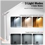 Vinabo Lampe de Bureau LED, 3 Luminosité 3 Couleurs Lampe Bureau, Protection des Yeu Lumiere Bureau USB pour Lire Étude Portable