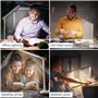 Vinabo Lampe de Bureau LED, 3 Luminosité 3 Couleurs Lampe Bureau, Protection des Yeu Lumiere Bureau USB pour Lire Étude Portable
