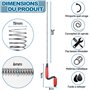 Furet Deboucheur Canalisation avec Manivelle WEIMEIH Professionnel Spirale Furet Débouchage Canalisation-Sonde de Debouchage-Fur