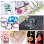 JOTOL 320pcs Moulle Silicone Resine Epoxy Kit de Moules et Outils de Coulée pour la Fabrication de Bijoux en Cristal Pendentif B