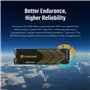 Transcend SSD M.2 2280 PCIe Gen4x4 de 1 To, jusqu'à 7 400 Mo/s, SSD interne NVMe avec dissipateur thermique en graphène avec con