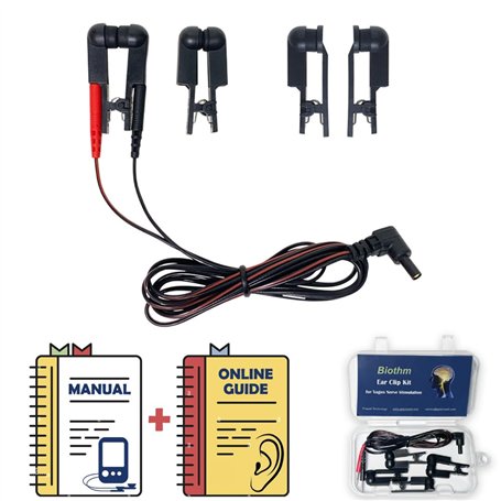 TENS Clips d'oreille pour stimulation du nerf vagual