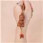 2 pièces Petite Porte-clés Bouddha en Bois Porte-Bonheur Talisman Chakra Yoga Cadeau Figurine