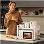UCAMP Support de Four À Micro-Ondes Extensible,Support pour Micro Ondes avec 10 Crochets,Support D'Étagère de Cuisine,Support po