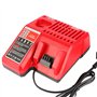 Waitley M18 & M12 Chargeur pour Milwaukee 48-59-1812 12V&18V XC Lithium ION Batterie 48-11-1850 48-11-1840 48-11-1815 48-11-1828