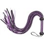 Fouet à pompon violet, fouet d'entraînement violet sexy, fouet de performance équestre