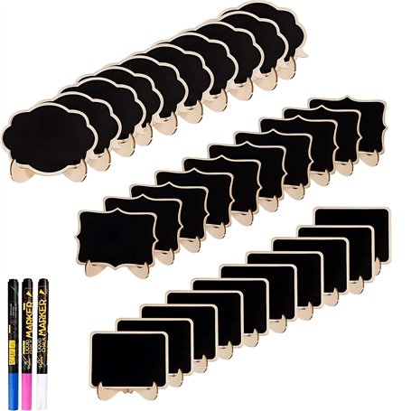 Mini Ardoise Tableau Noir Lot de 30