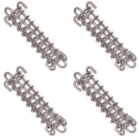 Fixations d'ombrage de Voile Tente Corde Résistante Ressort Trampoline 4 Pièces Métal Accessoires Ressorts pour Le Camping en Pl