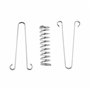 Boucle Ressort Tension Fixation Store - Voile D'ombrage Fixations Accessoires en Acier Inoxydable avec 4 Ressorts HéLicoïdaux 8 