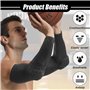 Eowppue Lot de 4 Coudières de Sport - Confort Supérieur Protège-Bras de Volley-Ball, Protège-Bras épaissis Idéal pour Divers Spo