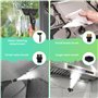 Nettoyeur Vapeur 2500W, Nettoyeur Vapeur Portable avec Bouton Tactile Réglable 1200ML, 4 Têtes de Brosse Réglables sur 6 Vitesse