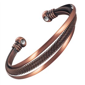 EnerMagiX Bracelets magnétiques en cuivre pour homme et femme