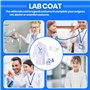 blouse de laboratoire avec pièce d'identité