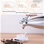 LANTING Thermos,Pichet Isotherme,Thermos Cafe Isotherme 2l,304 Acier Inoxydable Double-Wall Vacuum Isolé Café Pot Thermos,pour E