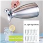 LANTING Thermos,Pichet Isotherme,Thermos Cafe Isotherme 2l,304 Acier Inoxydable Double-Wall Vacuum Isolé Café Pot Thermos,pour E