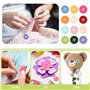 180 Pièces Boutons à Coudre,Boutons Mercerie avec Boîte de Stockage,20mm Coloré à 4 Trous en Résine,pour Vêtements Couture Artis