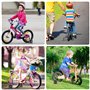 Stabilisateur Velo Enfant, Auxiliaire Roue Bicyclette, Roulette Velo Universelle pour Vélos 12-20 Pouces, Roues D'entraînement R