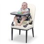 Chaise Haute BeBe Rehausseur Chaise Enfant Pliable Chaise Bebe Table Siège Rehausseur de Voyage avec Réglable en Hauteur et Harn