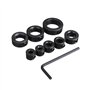 8 Pieces Colliers de Butée de Profondeur, Butées de Profondeur de Foret, Anneau de Positionnement Des Butées De Forage avec Clé