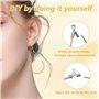 200 Pièces attache boucles d'oreilles,fermoir boucles d'oreilles kit boucle d'oreille a fabriquer Faire Soi-Même D'artisanat Lar